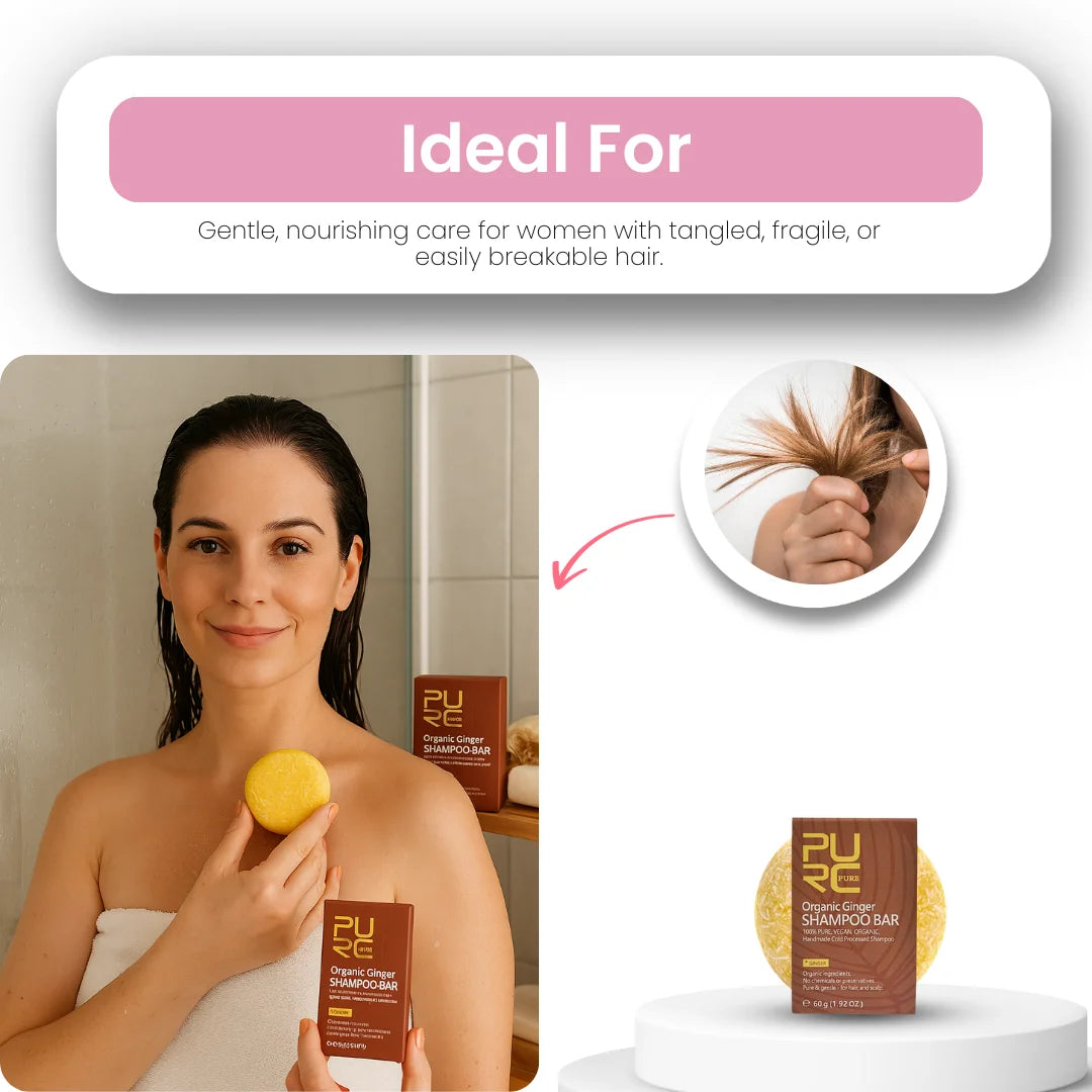 Root Protect - Shampoing solide au gingembre biologique