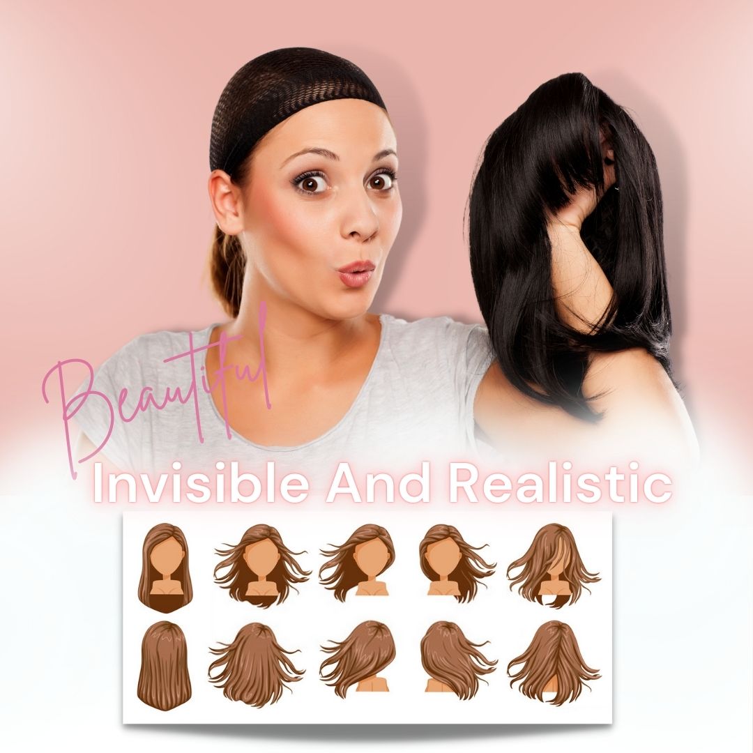 Easy Wear Silky Clip On Straight Hair Topper