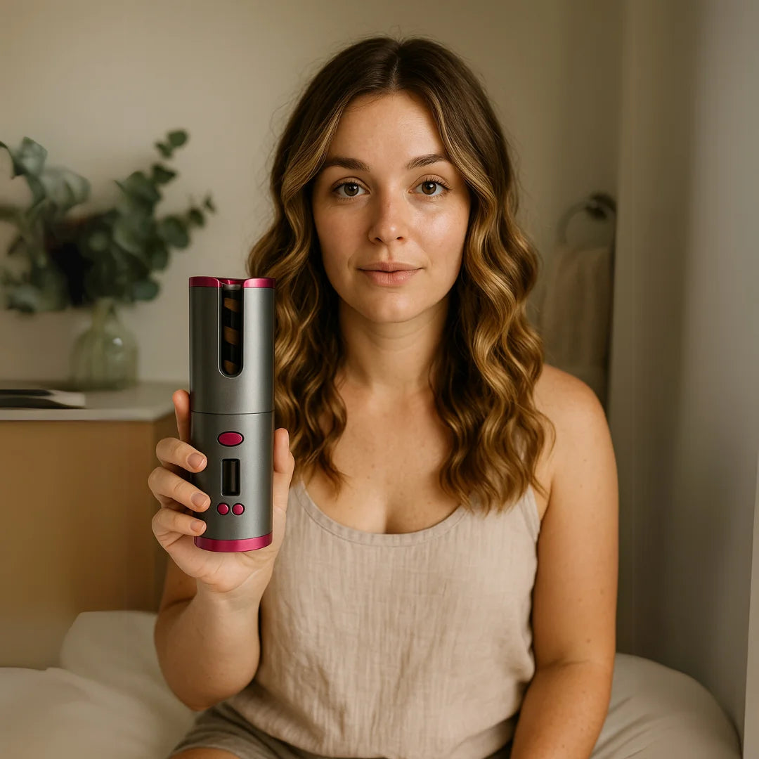 WavePro ™ Auto Rotating Ceramic Cordless  Hair Curler