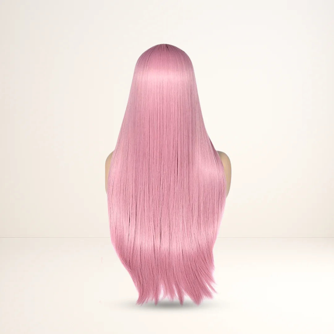 Glamour Sweet Pink Long Hair Wig