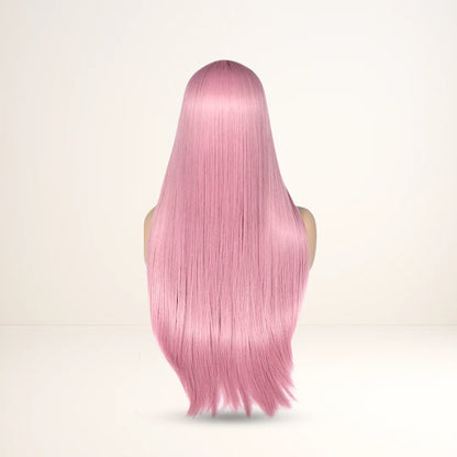Glamour Sweet Pink Long Hair Wig