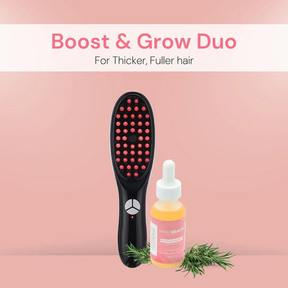 ReGrowth+ Hair Stimulating Brush | 4-in-1 Hair Loss Therapy with Serum Infusion