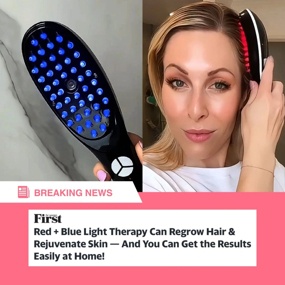 ReGrowth+ Hair Stimulating Brush | 4-in-1 Hair Loss Therapy with Serum Infusion