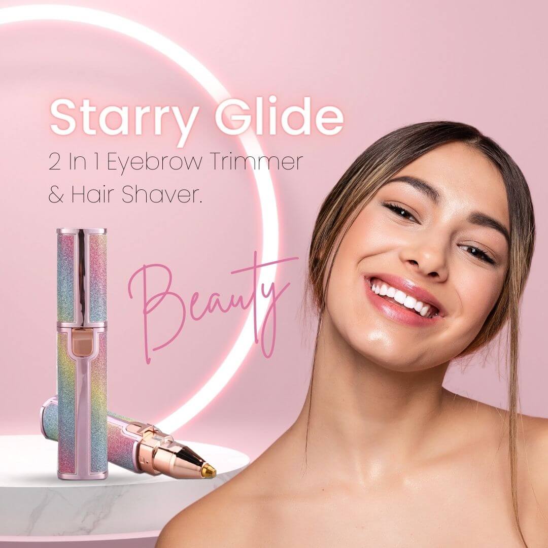 Starry Glide ™ 2 In 1 Eyebrow Trimmer & Hair Shaver | Precision Hair Removal