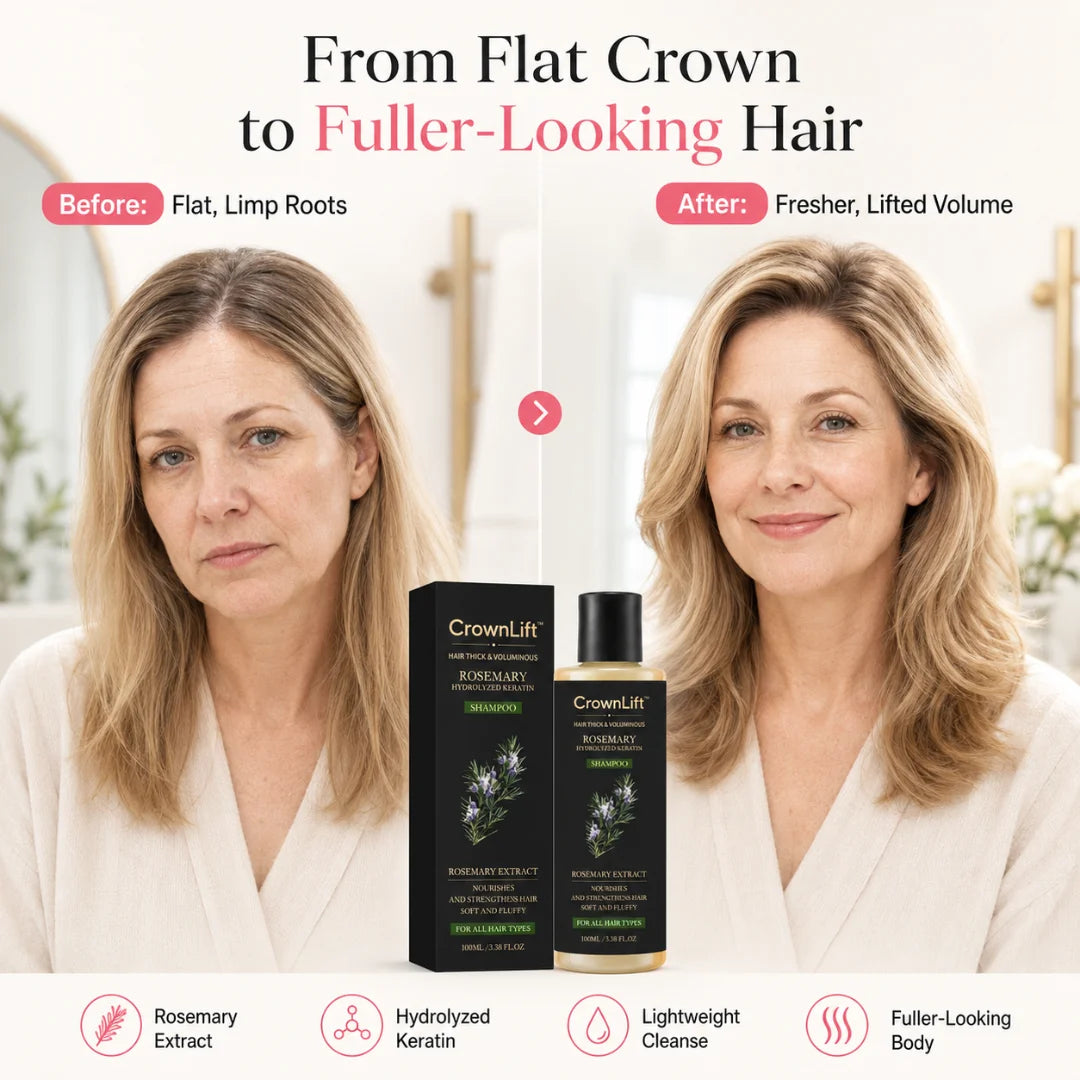 CrownLift™ Rosemary Keratin Shampoo for Fuller-Looking Hair