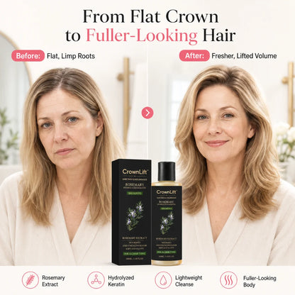 CrownLift™ Rosemary Keratin Shampoo for Fuller-Looking Hair