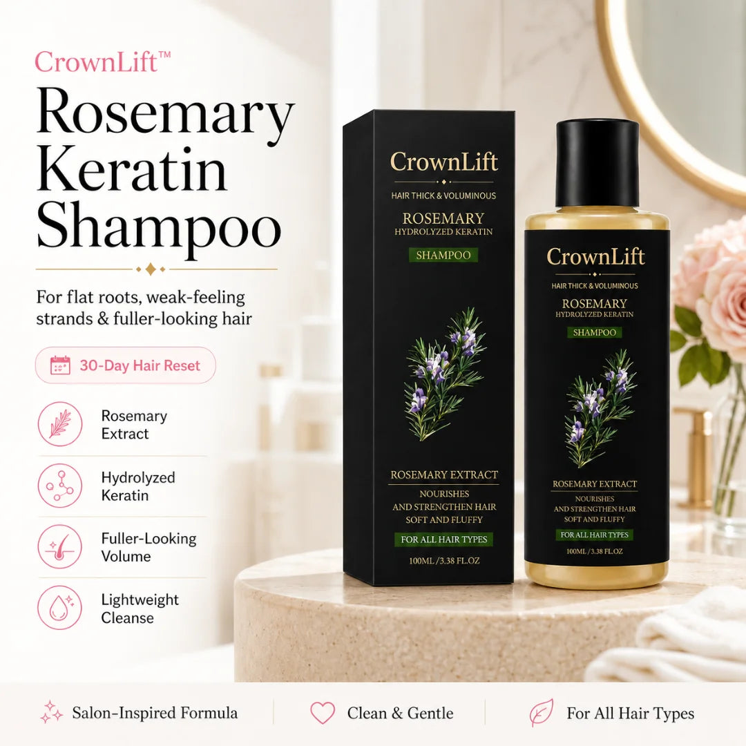 CrownLift™ Rosemary Keratin Shampoo for Fuller-Looking Hair