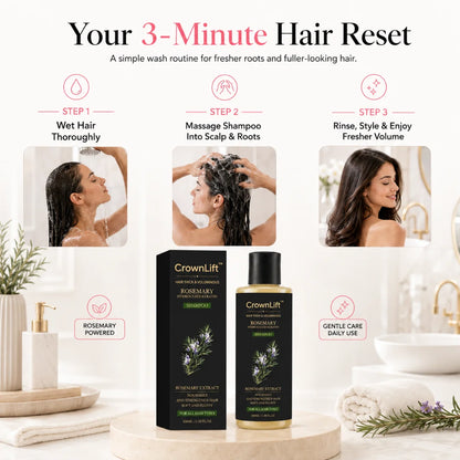 CrownLift™ Rosemary Keratin Shampoo for Fuller-Looking Hair