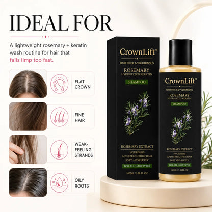CrownLift™ Rosemary Keratin Shampoo for Fuller-Looking Hair