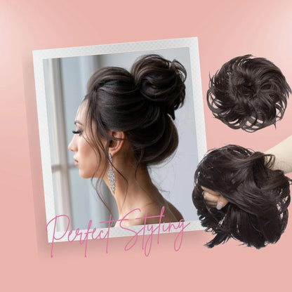 Elastic Messy Bun Hairpiece - Effortless Updo Hairstyles